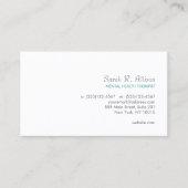 Einfache White-Business-Karte Visitenkarte (Vorderseite)