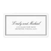 Einfache White Classic Elegante Typografie (Vorne)