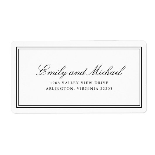 Einfache White Classic Elegante Typografie (Vorne)