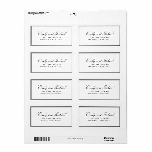 Einfache White Classic Elegante Typografie (Vorne)