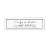 Einfache White Classic Elegante Typografie (Vorne)