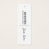 Einfache White Clothing Display Price Card (Vorderseite)