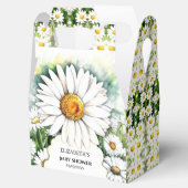 Einfache White Daisy Baby Dusche Geschenkschachtel (Geöffnet)