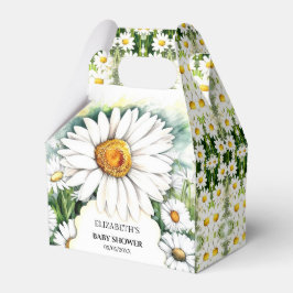 Einfache White Daisy Baby Dusche Geschenkschachtel