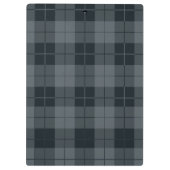 Einfache White Daisy Monogram Klemmbrett (Rückseite)