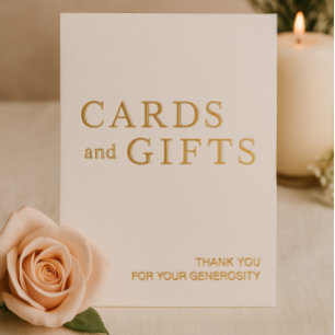 Einfache White & Gold Cards & Geschenke Hochzeitsz Folien Feiertagskarte