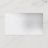 Einfache White Gray Red Gold Moderne Business Card Visitenkarte (Rückseite)