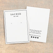 Einfache White Modern Earring Juwelier Display