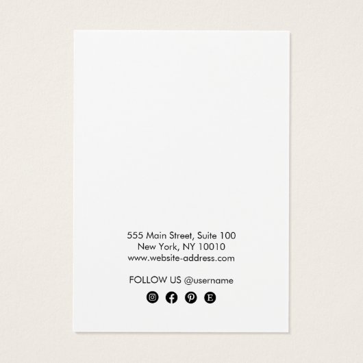 Einfache White Modern Earring Juwelier Display (Rückseite)