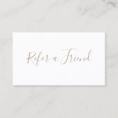 Einfache White Script Reader a Friend Treuekarte (Vorderseite)