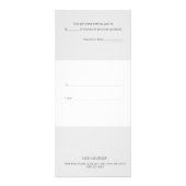 Einfache White Silver Salon Wellness-Center Gesche Werbekarte (Hinten)