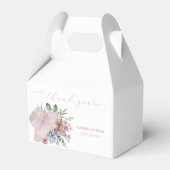 Einfache White Spring Florals Baby Dusche Vielen D Geschenkschachtel (Rückseite)