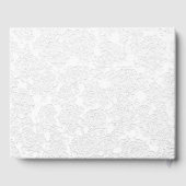 Einfache Whitegraue Hochzeitsempfangsmonogramm Gästebuch (Rückseite)