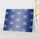 Einfache Wiederholung des Logos | Blaue Strahlung Karte (Gelbe Blume)