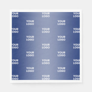 Einfache Wiederholung des Logos Blaue Strahlung Serviette