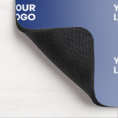 Einfache Wiederholung des Logos Navy Blue Gradient Mousepad (Ecke)