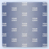 Einfache Wiederholung des Logos Navy Blue Gradient Steinuntersetzer