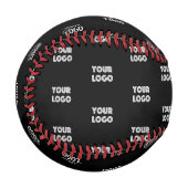 Einfache Wiederholung des Logos | Schwarz Baseball (Vorderseite Links)