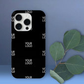 Einfache Wiederholung des Logos | Schwarz Case-Mate iPhone Hülle