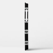 Einfache Wiederholung des Logos | Schwarz Case-Mate iPhone Hülle (Rückseite / Links)