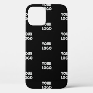 Einfache Wiederholung des Logos   Schwarz Case-Mate iPhone Hülle