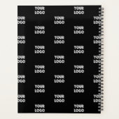 Einfache Wiederholung des Logos | Schwarz Planer (Rückseite)