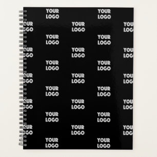 Einfache Wiederholung des Logos   Schwarz Planer