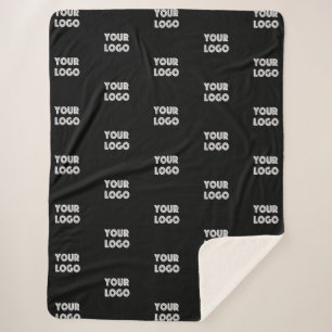 Einfache Wiederholung des Logos   Schwarz Sherpadecke