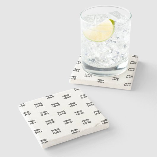 Einfache Wiederholung des Logos Steinuntersetzer (Seitenansicht)