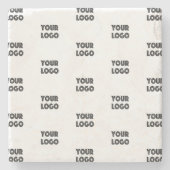 Einfache Wiederholung des Logos Steinuntersetzer (Vorderseite)