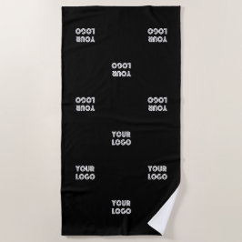 Einfache Wiederholung des Logos | v1 Strandtuch