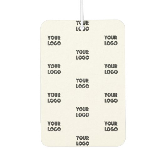 Einfache Wiederholung des Logos | weiß Autolufterfrischer (Vorderseite)