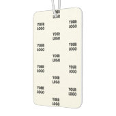 Einfache Wiederholung des Logos | weiß Autolufterfrischer (Links)