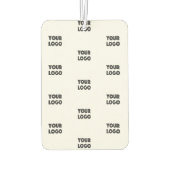 Einfache Wiederholung des Logos | weiß Autolufterfrischer (Rückseite)