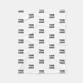 Einfache Wiederholung des Logos | weiß Fleecedecke (Vorderseite)