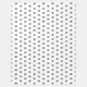 Einfache Wiederholung des Logos | weiß Fleecedecke (Vorderseite)