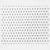 Einfache Wiederholung des Logos | weiß Fleecedecke (Vorderseite (Horizontal))