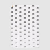 Einfache Wiederholung des Logos | weiß Golfhandtuch (Vorderseite)