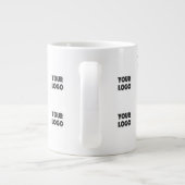 Einfache Wiederholung des Logos | weiß Jumbo-Tasse (Rückseite)