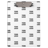 Einfache Wiederholung des Logos | weiß Klemmbrett (Vorderseite)