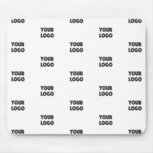 Einfache Wiederholung des Logos | weiß Mousepad (Vorne)