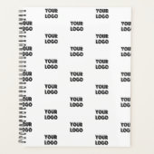 Einfache Wiederholung des Logos | weiß Planer (Vorderseite)