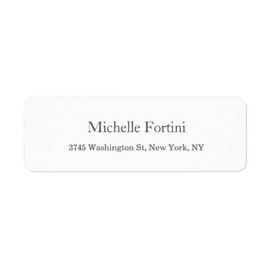 Einfache Wihte Modernes Minimalistisch Stilvoll (Vorne)