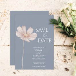 Einfache Wildblume Boho | Dusty Blue Wedding Save The Date