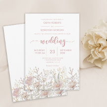 Einfache Wildblume Boho Wedding