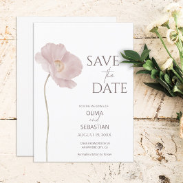 Einfache Wildblume Boho Wedding Save The Date