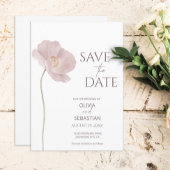 Einfache Wildblume Boho Wedding Save The Date