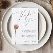 Einfache Wildblume | Empfang Table Dankeschön Kart Postkarte