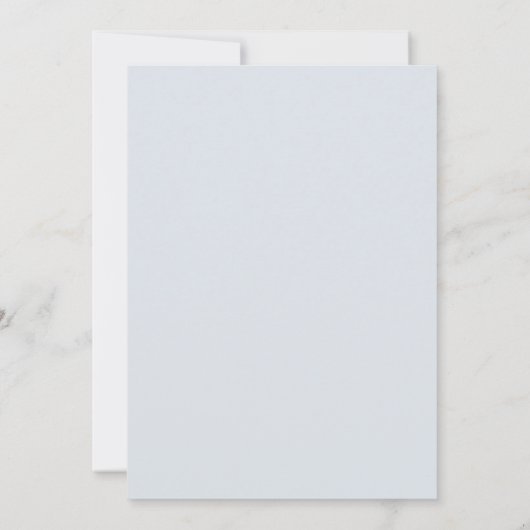 Einfache Wildblume Fern Dusty Blue Engagement Part Einladung (Rückseite)