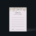 Einfache Wildblume Fern Lavendel Advisor-Karte Hinweiskarte<br><div class="desc">Diese einfache Wildblume Fern Lavender Advice Card ist eine elegante Anordnung von goldenen geometrischen Rahmen, die mit zartem bohenhaften Blumenstrauß und Stielen verziert sind. Mit einer Palette zeitloser, beigefarbener Elfenbeinhintergründe, klassischer schwarzer Typografie und farbenfrohen Wildblumen schaffen Sie ein romantisches Ambiente, das sich durch ein harmonisches Ambiente auszeichnet. Mit koordinierten Stilrichtungen...</div>